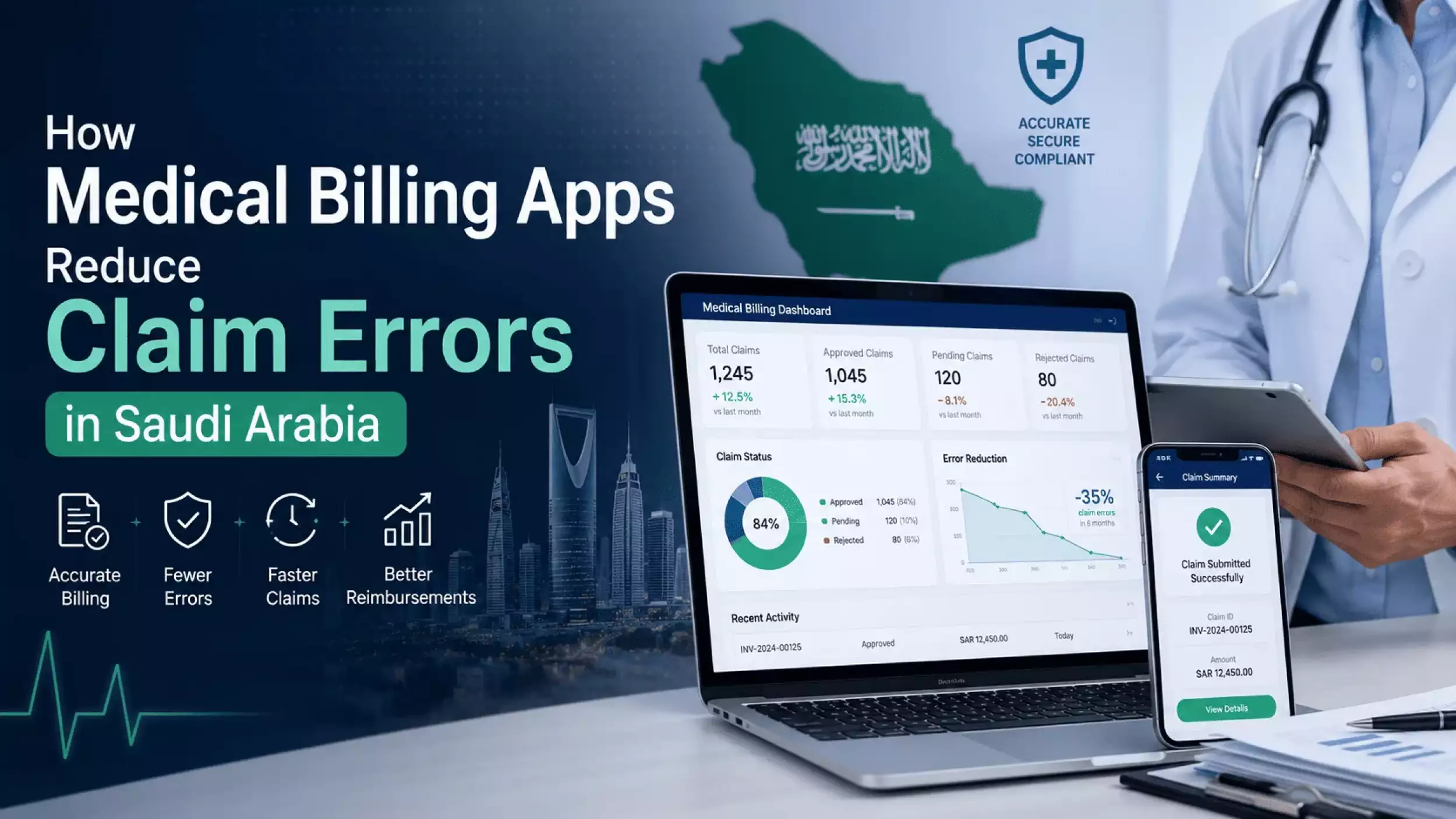 How Medical Billing Apps Reduce Claim Errors in Saudi Arabia