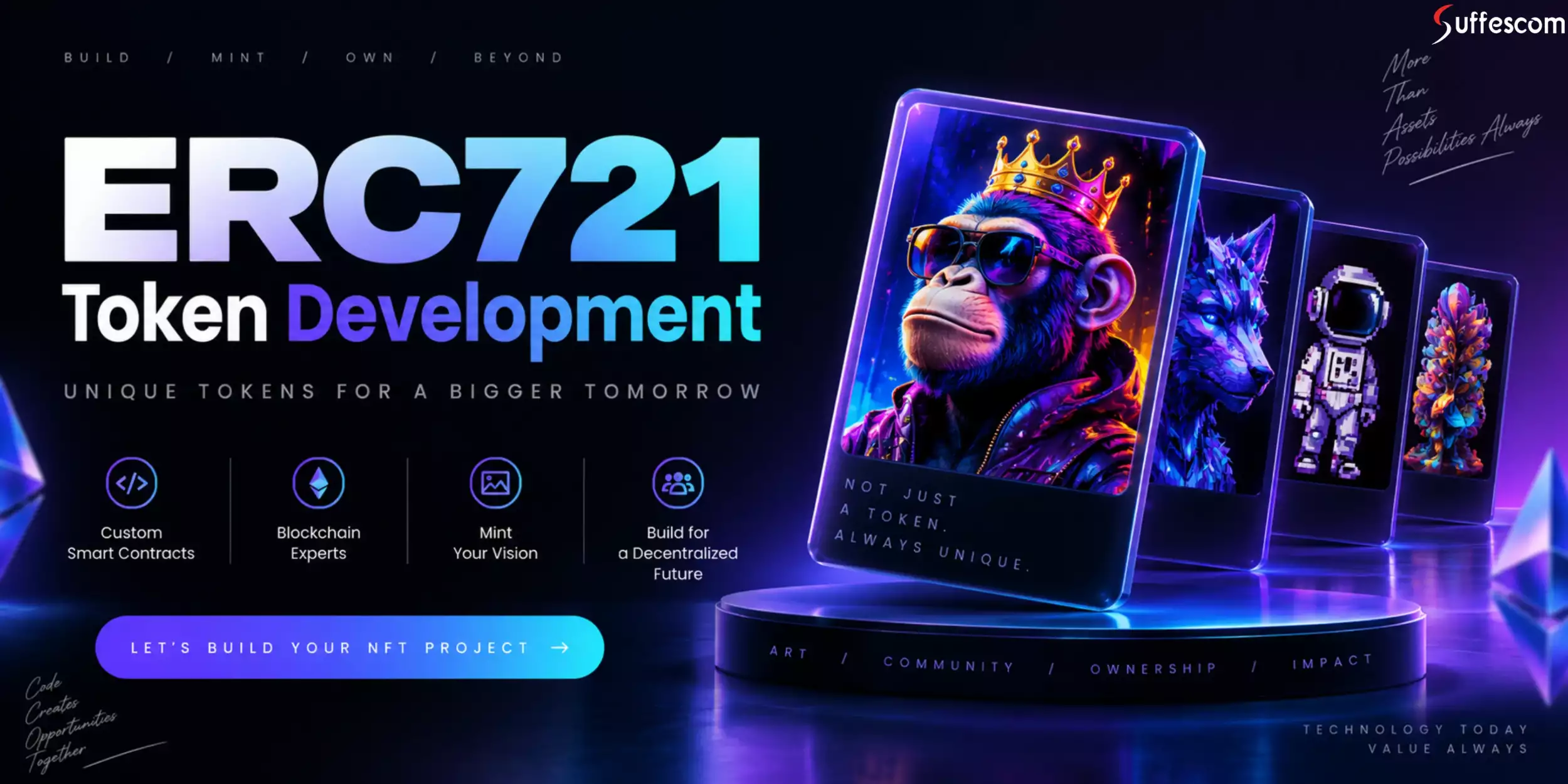 ERC721 Token Development Company | Suffescom Solutions