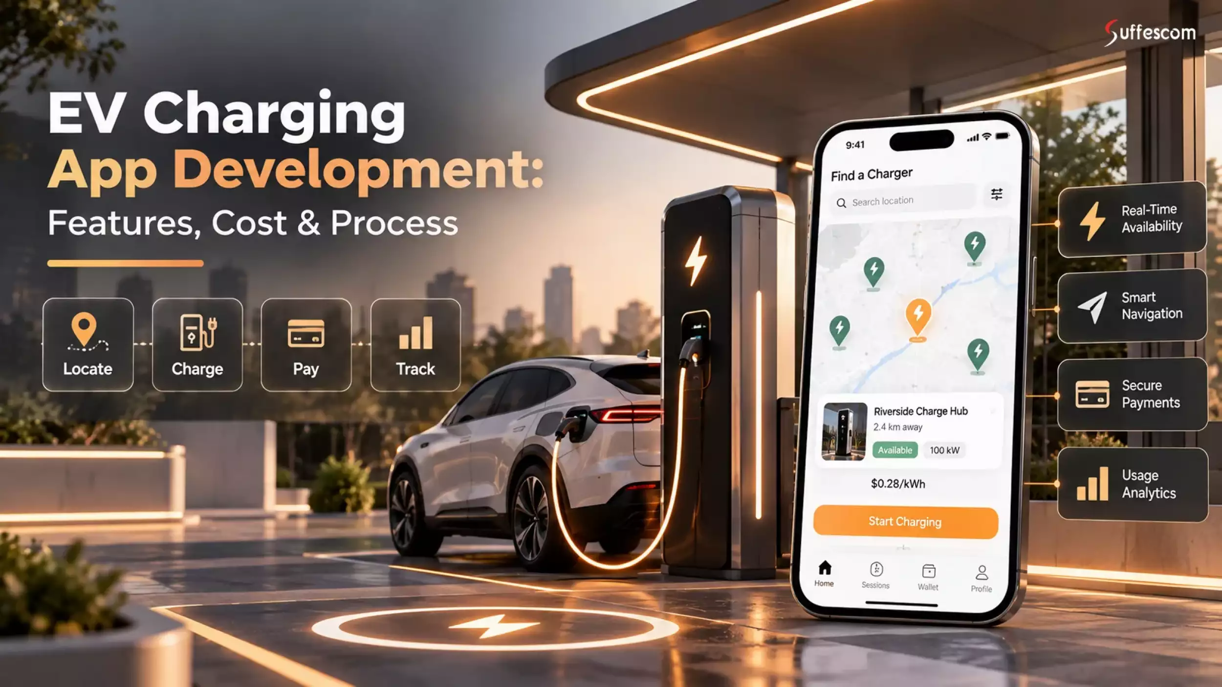 EV Charging App Development: Cost, Features & Smart Charging