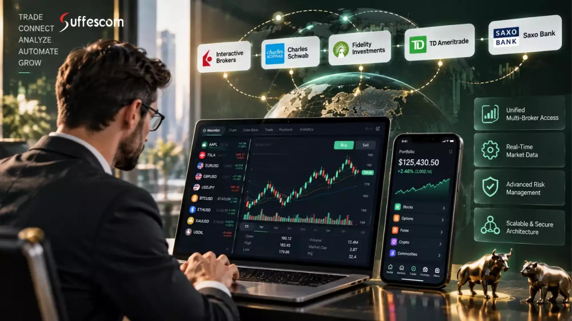 Custom Multi-Broker Trading Platform Development: Architecture, Features & Cost