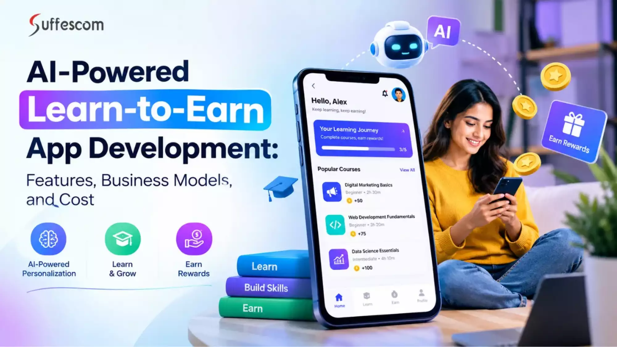 AI-Powered Learn-to-Earn App Development: Features, and Cost