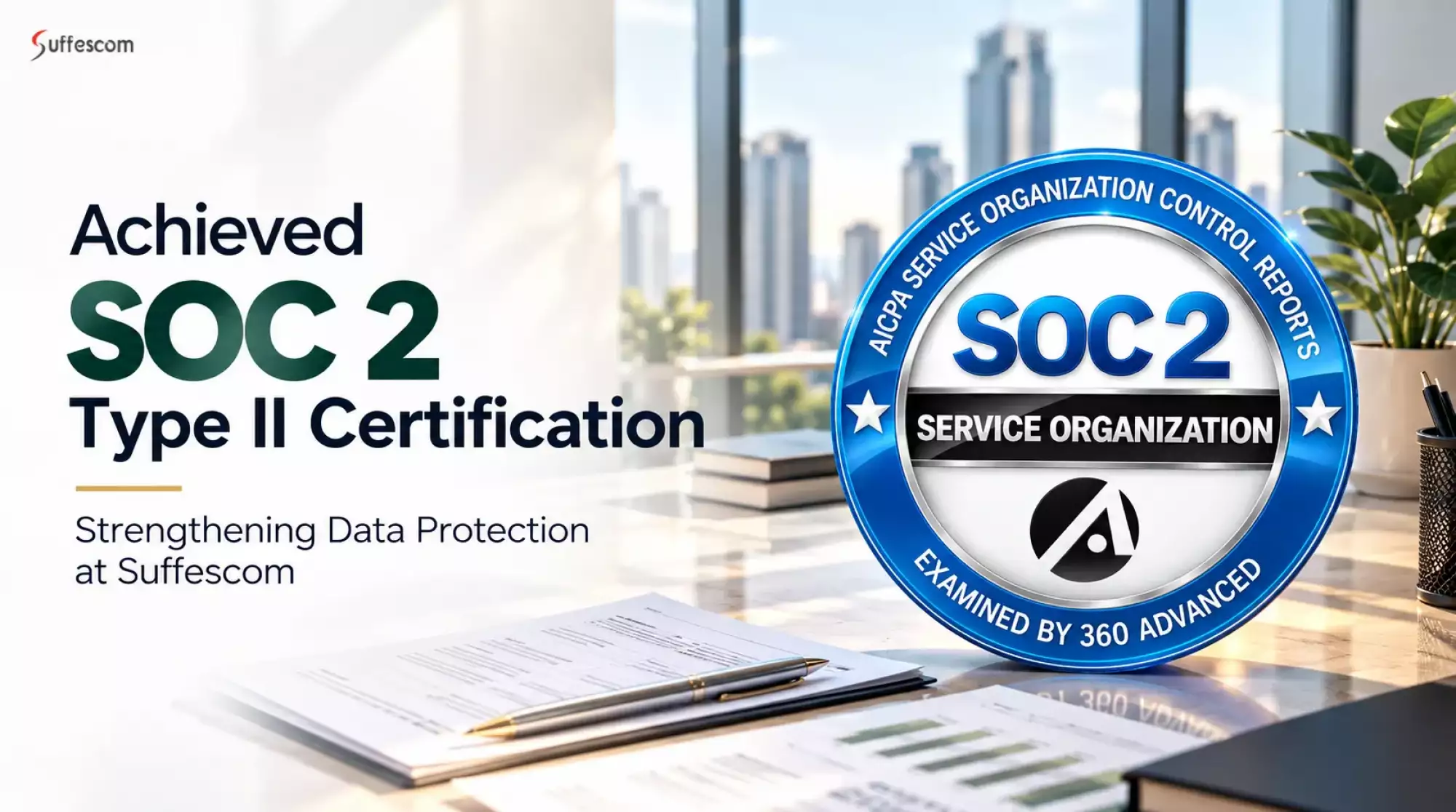 Achieved SOC 2 Type II Certification, Strengthening Our Commitment to Data Protection at Suffescom