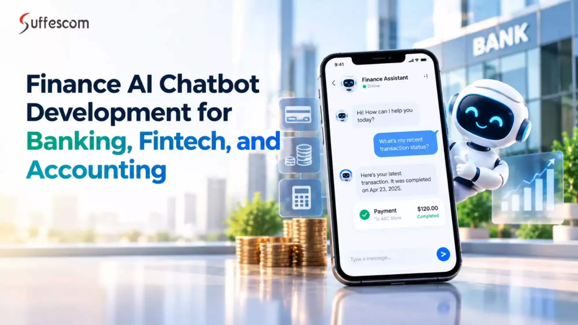 Finance AI Chatbot Development for Banking, Fintech, and Accounting