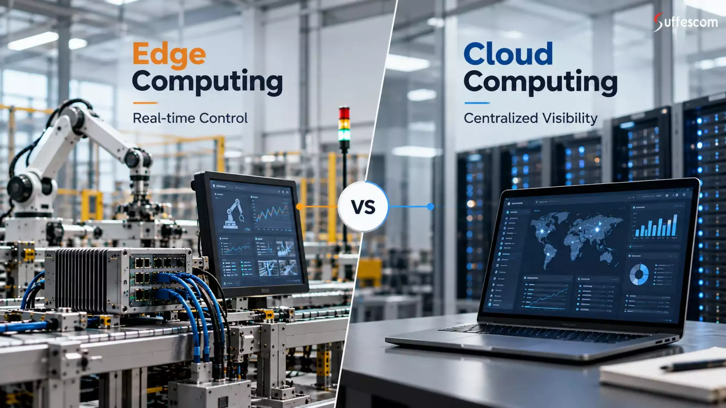 Edge Computing vs Cloud Computing for Factory Automation